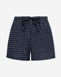 CHECK ELASTIC SHORTS MARINEBLAUW
