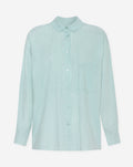 BESSY STRIPE OVERSIZED BLOUSE LICHTGROEN