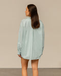 BESSY STRIPE OVERSIZED BLOUSE LIGHT GREEN