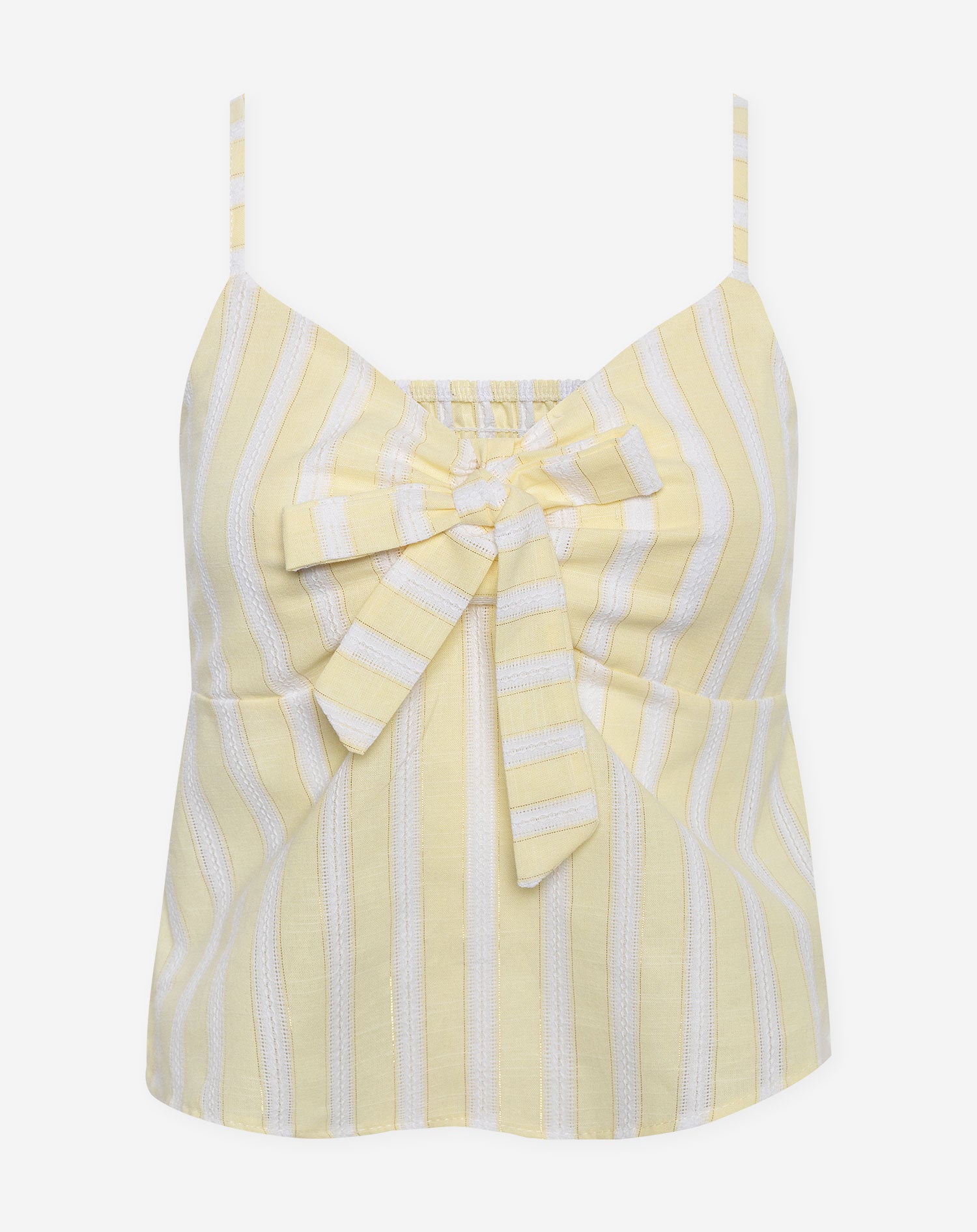 MAEVE STRIPE LUREX CAMI TOP BOTERGEEL