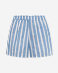 MAEVE STRIPE LUREX SHORTS BLAUW