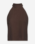 MIMMI STRUCTURE HALTER TOP BRUIN