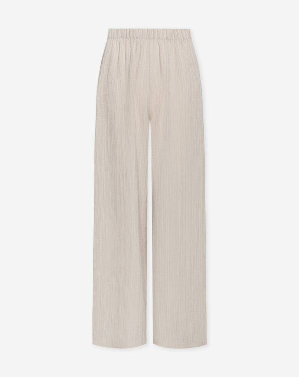 MIMMI STRUCTURE PANTS BEIGE