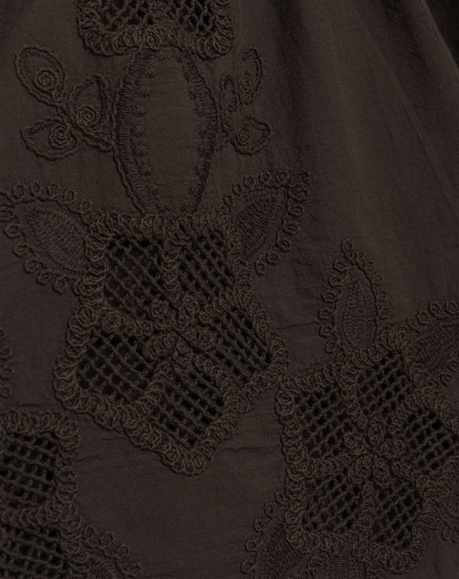 COTTON EMBROIDERY SKIRT DONKERBRUIN