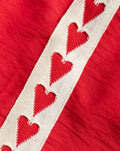 POLLY HEART TAPE SHORTS RED