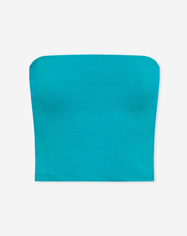 TAMAR STRAPLESS TOP TURQUOISE