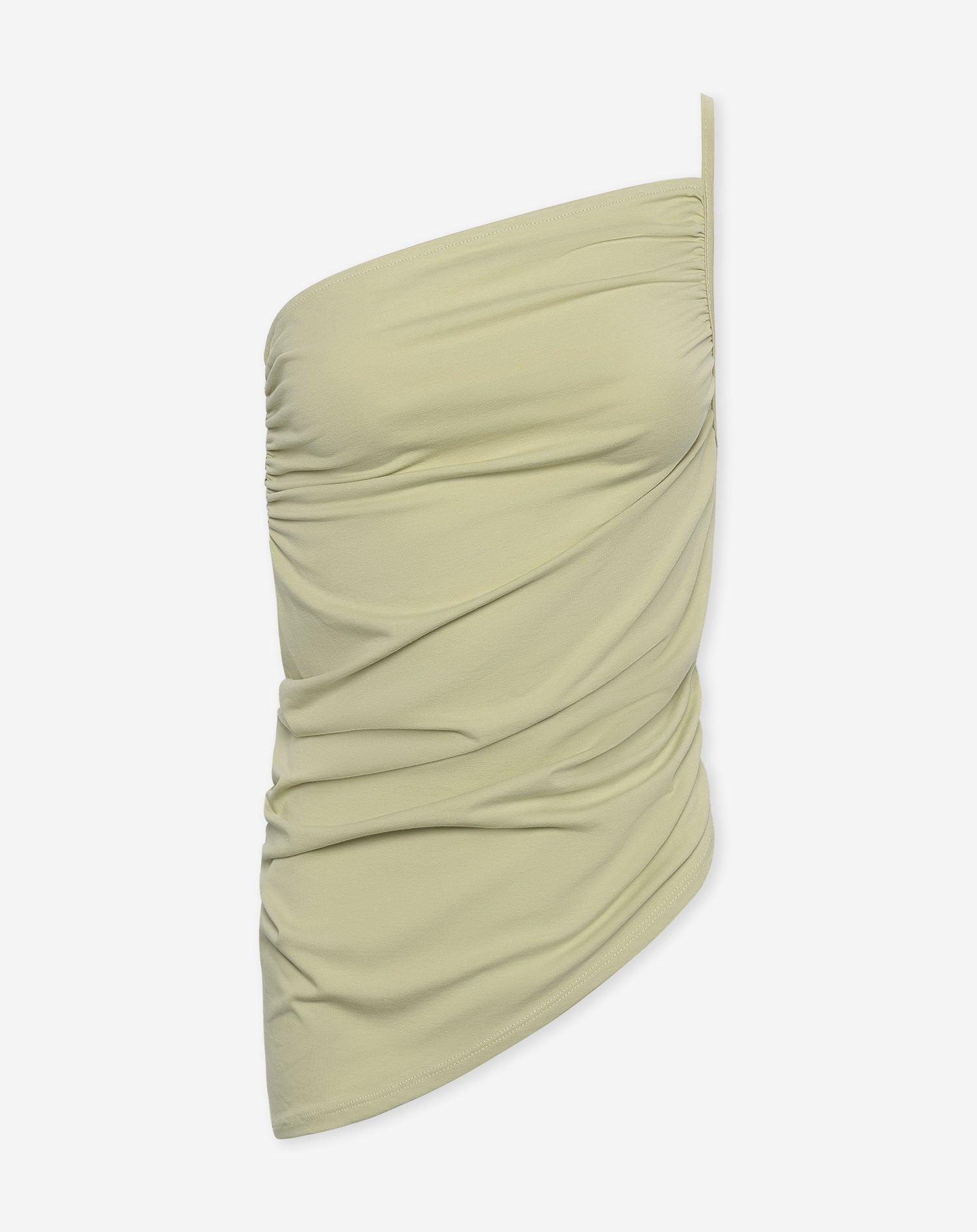 TAMAR ASYMMETRIC TOP LICHT OLIJFGROEN
