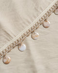 POLLY BEADS WRAP SKIRT BEIGE