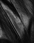 FAUX LEATHER WAIST BELTED JACKET ZWART