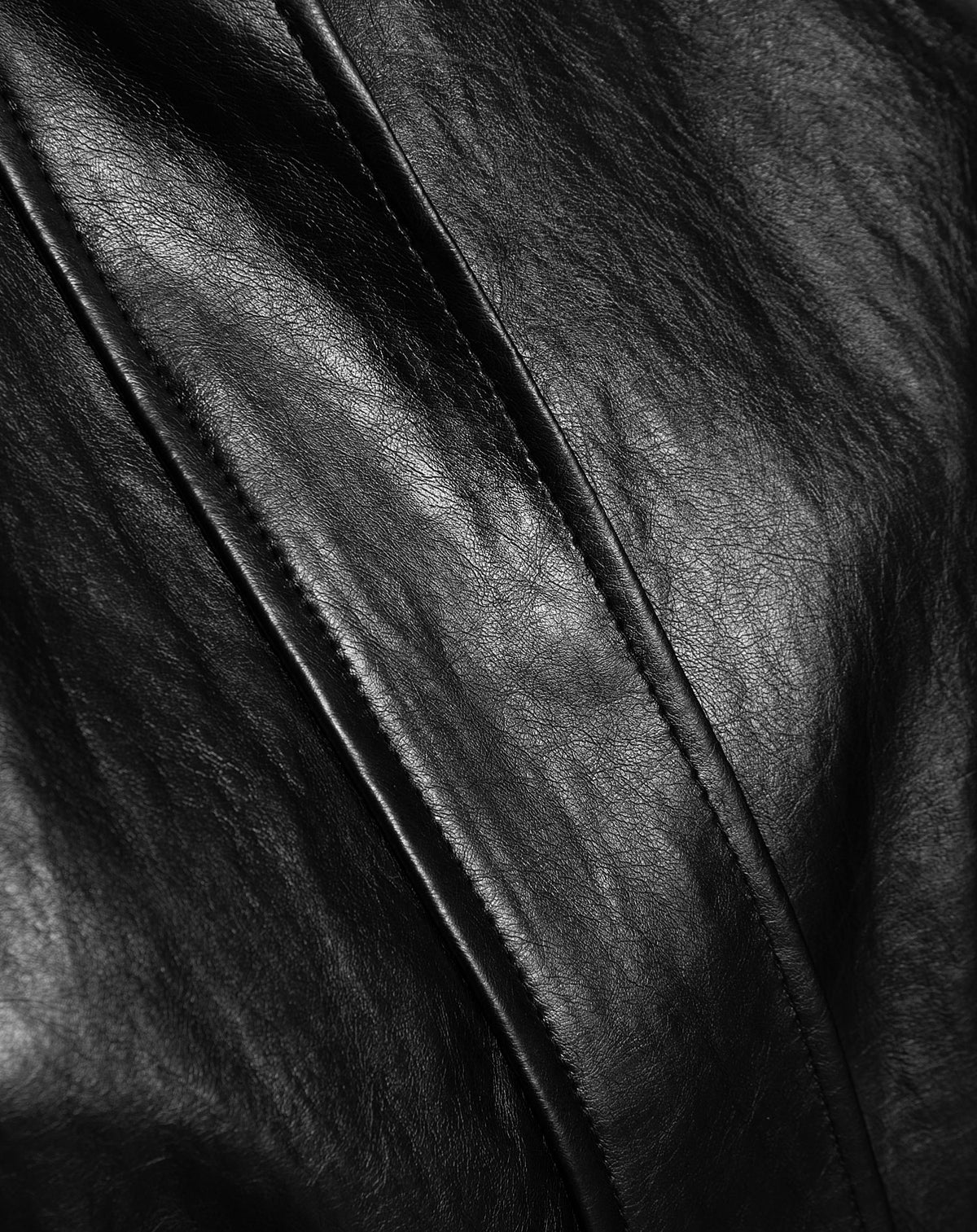 FAUX LEATHER WAIST BELTED JACKET ZWART