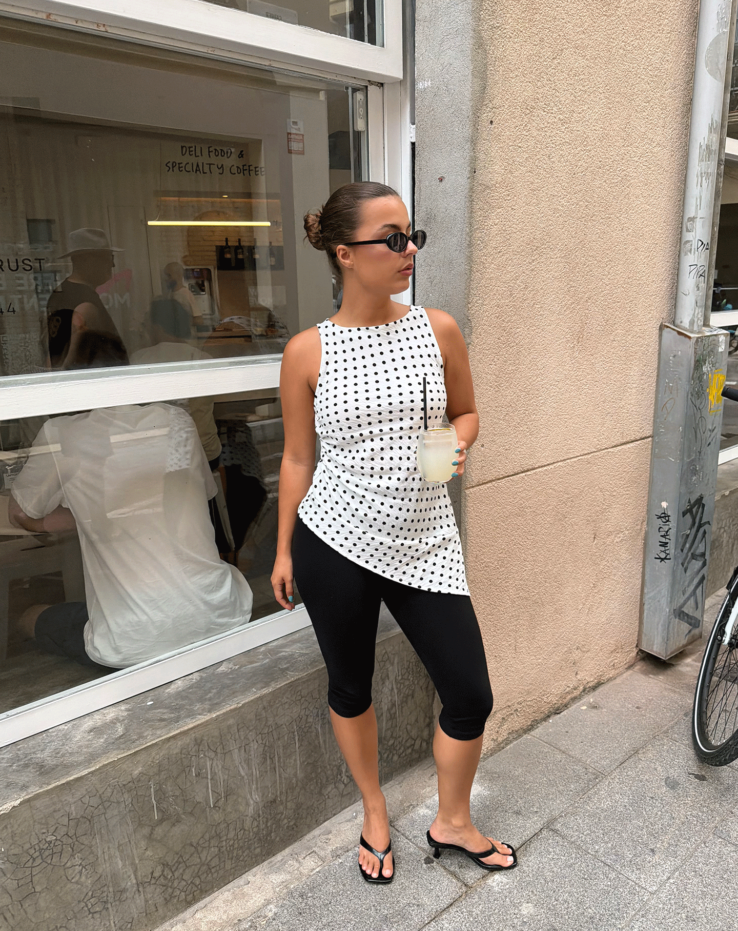 CHARLIE DOT ASYMMETRIC TOP WIT