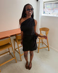 HALLY KNOT DRESS ZWART