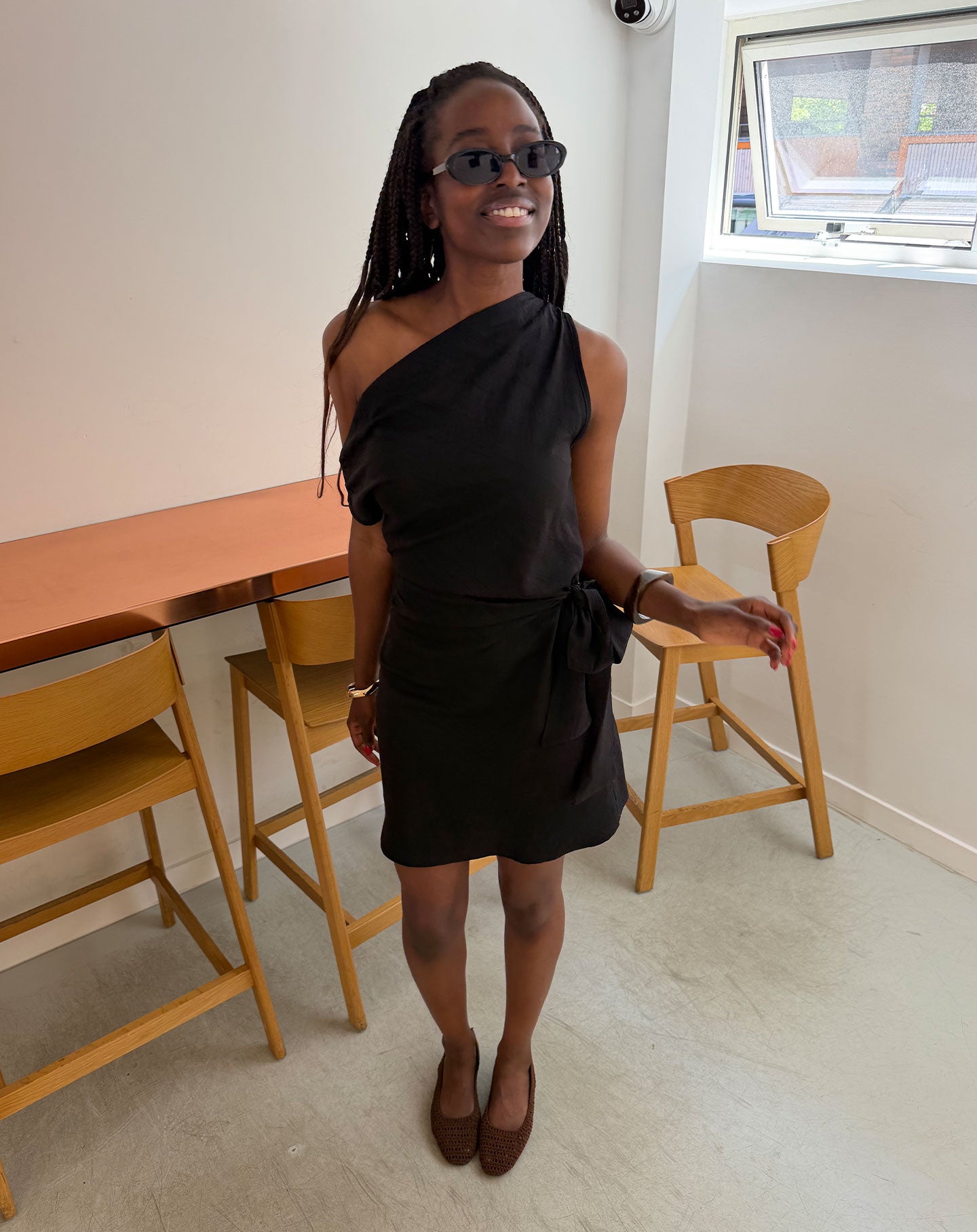 HALLY KNOT DRESS ZWART