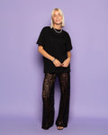 HOLLY LACE PANTS BLACK