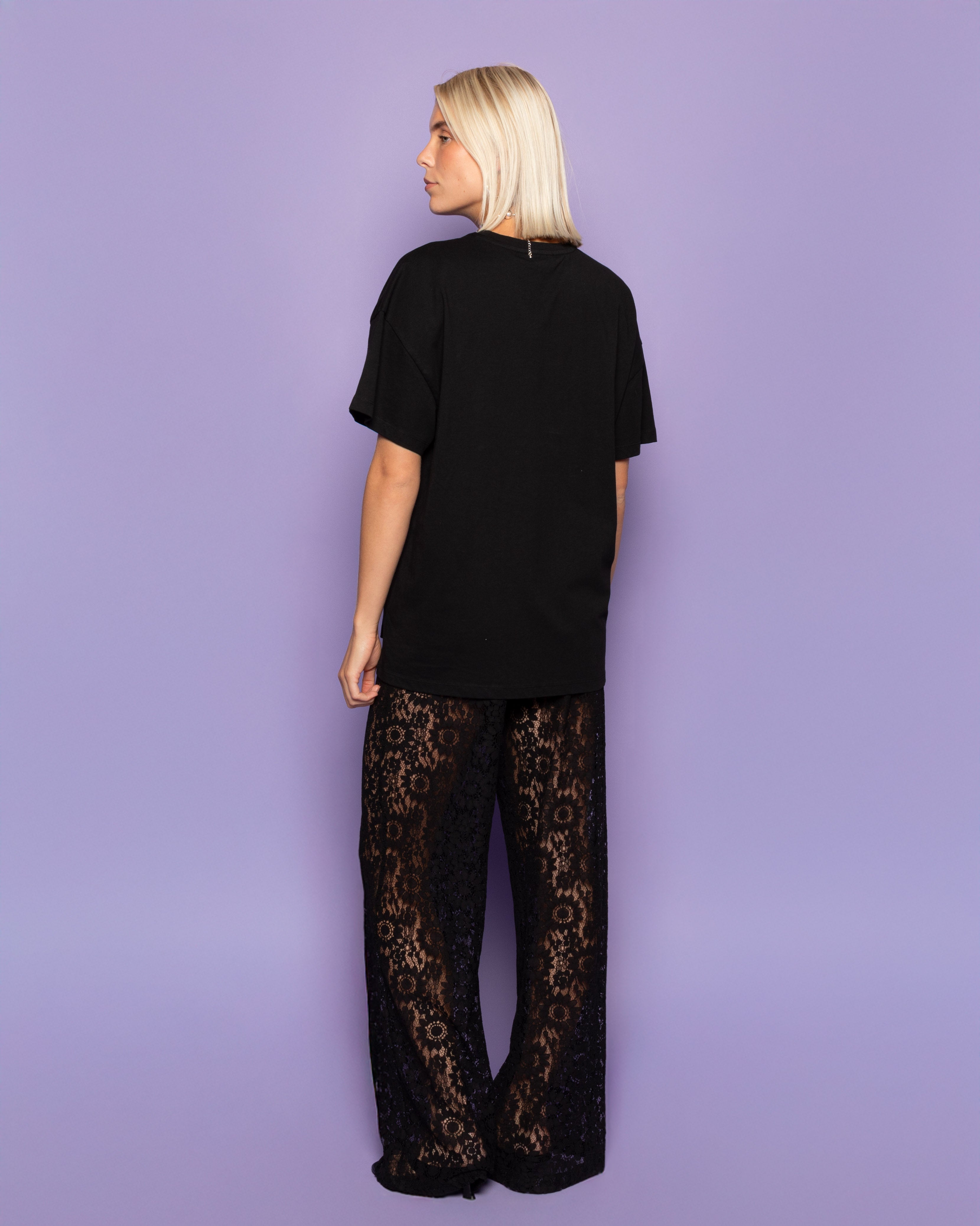 HOLLY LACE PANTS  ZWART