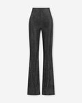 GLITTER FLARED LEGGING SILVER