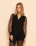 ROSE DOTS PLAYSUIT ZWART