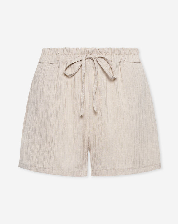 MIMMI STRUCTURE SHORTS BEIGE