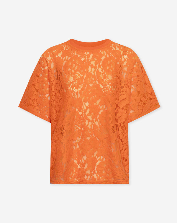 LACE TEE ORANJE