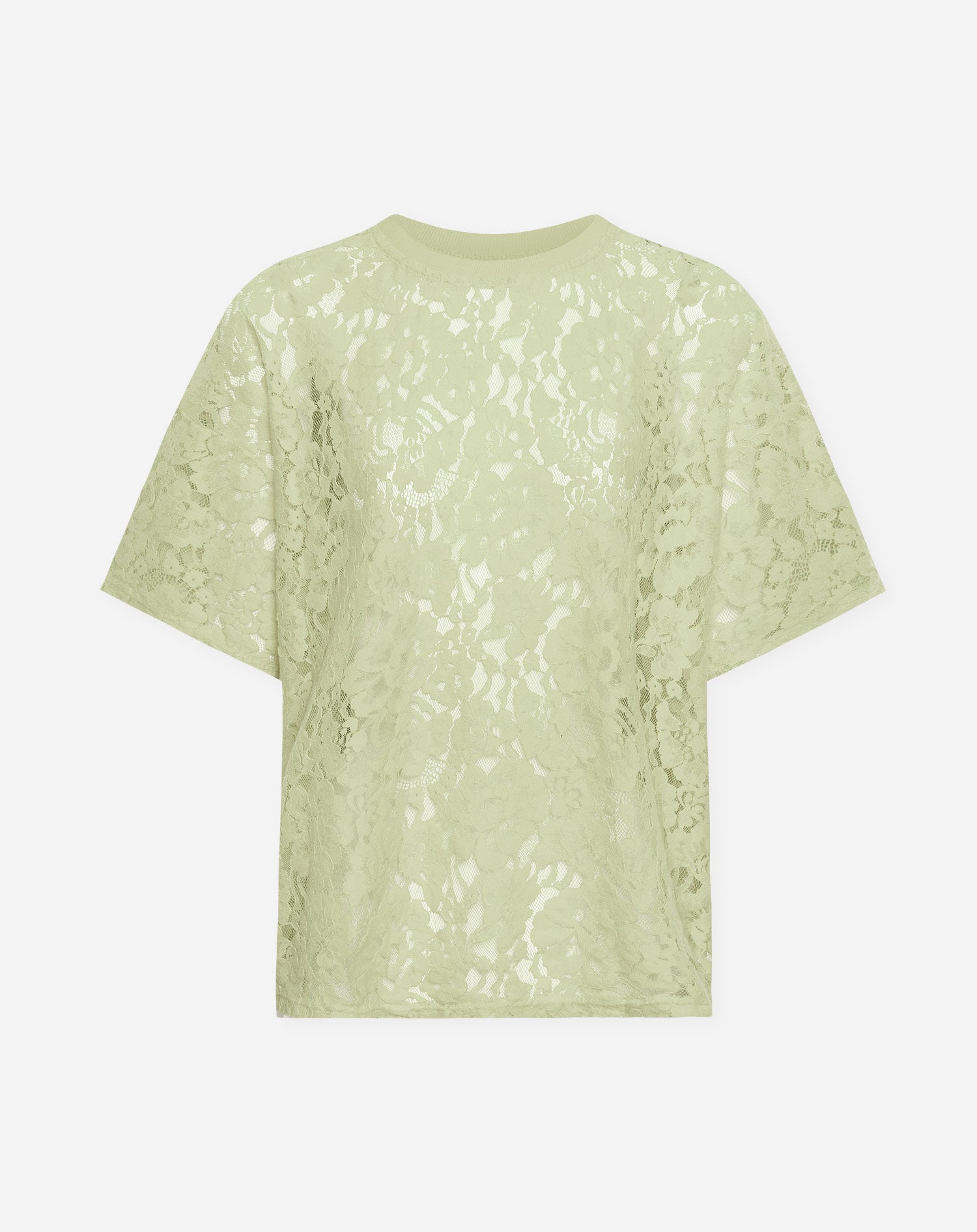 LACE TEE PISTACHE