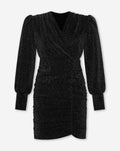 MAE GLITTER DRESS ZWART