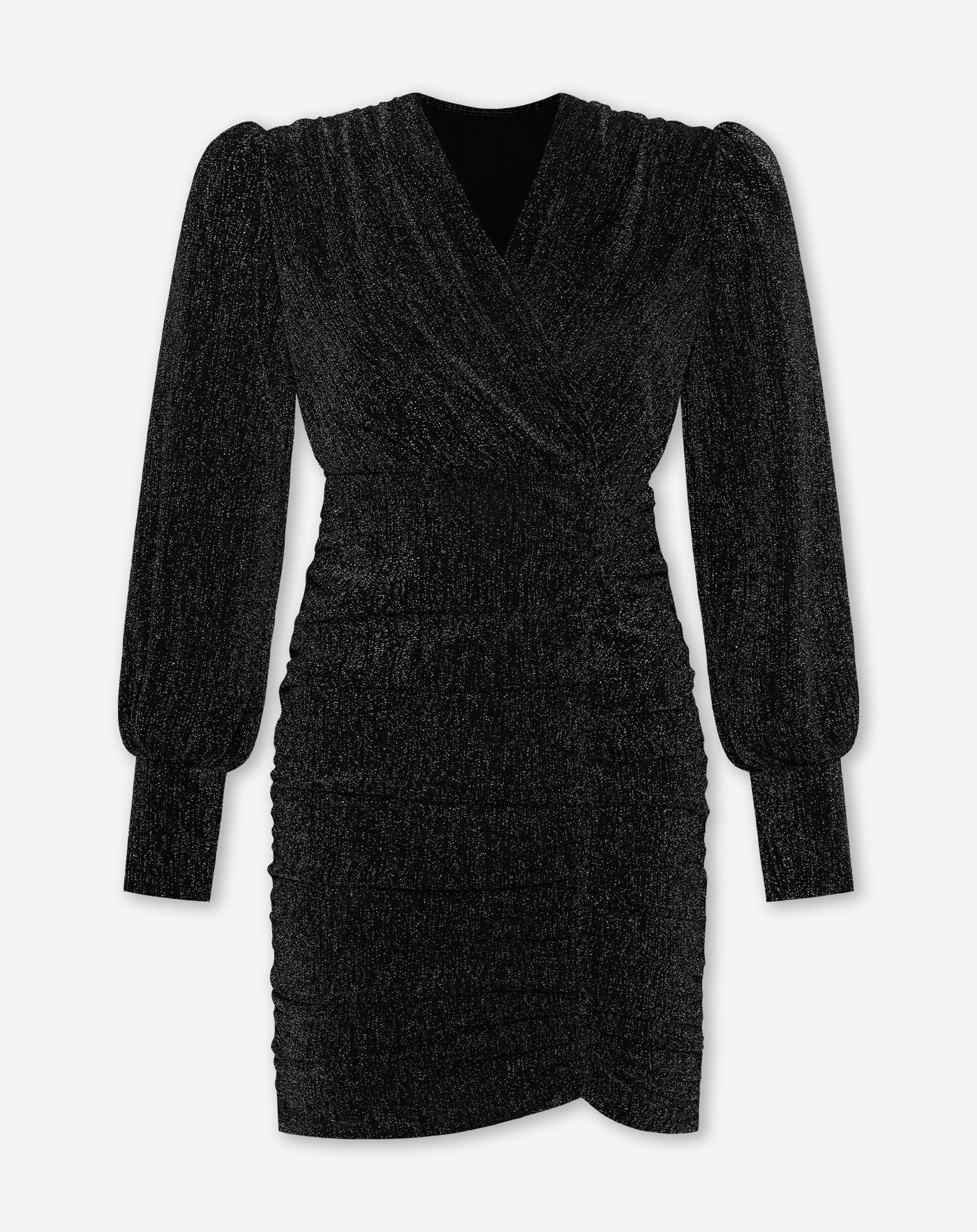 MAE GLITTER DRESS ZWART
