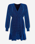MAYA GLITTER DRESS ROYAL BLUE