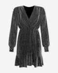 MAYA GLITTER DRESS ZILVER