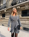 MAYA GLITTER DRESS ZILVER