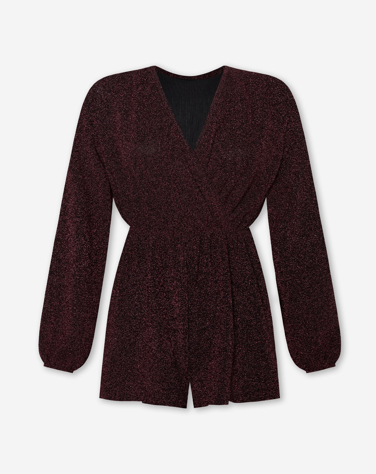 GLITZER-PLAYSUIT BURGUND