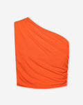 SLEEVELESS RUCHED TOP ORANGE