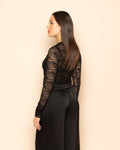 LUNA LACE TOP BLACK