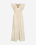 MALANI MOUSSELINE MAXI DRESS BEIGE