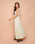 MALANI MOUSSELINE MAXI DRESS BEIGE