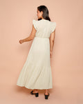 MALANI MOUSSELINE MAXI DRESS BEIGE