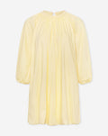 BLOSSOM BUBBLE HEM DRESS BUTTER YELLOW