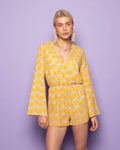 SAGE PLAYSUIT BUTTER YELLOW
