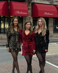MILEY VELVET SEQUIN DRESS ZILVER