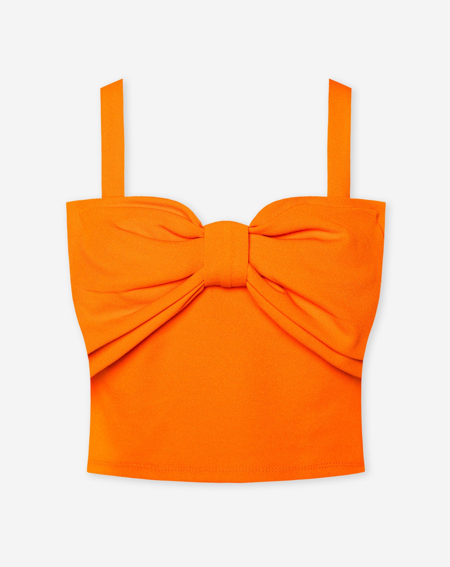 BOW CROPPED TOP ORANGE