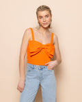 BOW CROPPED TOP ORANGE