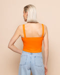 BOW CROPPED TOP ORANGE