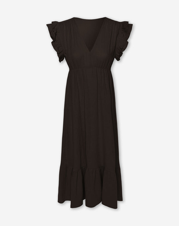 JAZMIN MOUSSELINE MAXI DRESS BRUIN
