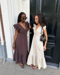 JAZMIN MOUSSELINE MAXI DRESS BRUIN