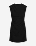 SOFIA RUCHED DRESS BLACK