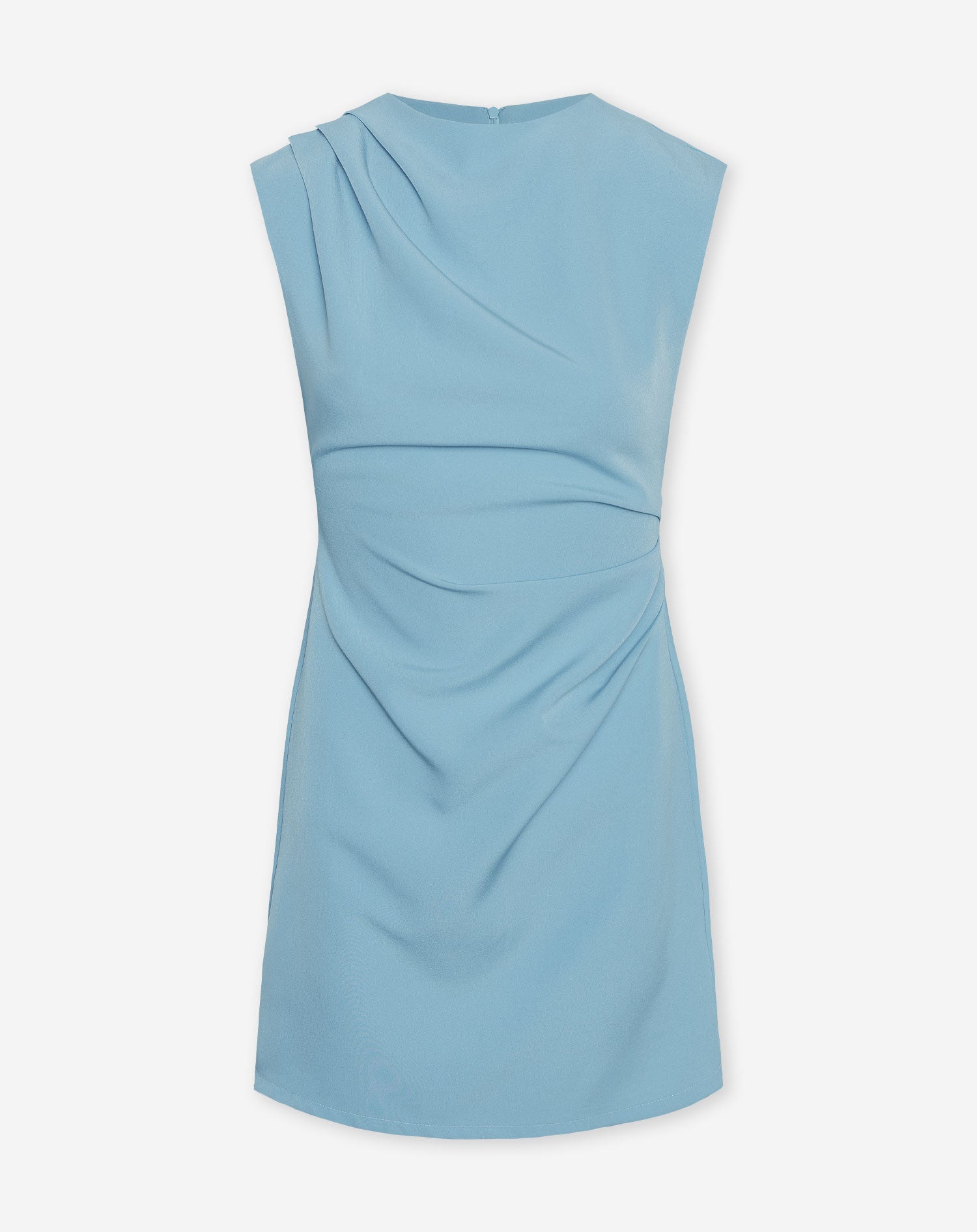 SOFIA RUCHED DRESS ICE BLUE