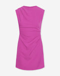 SOFIA RUCHED DRESS MAGENTA