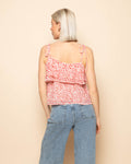 FLOWER RUFFLE CAMI PINK
