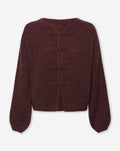 MANDARIN CARDIGAN BURGUNDY