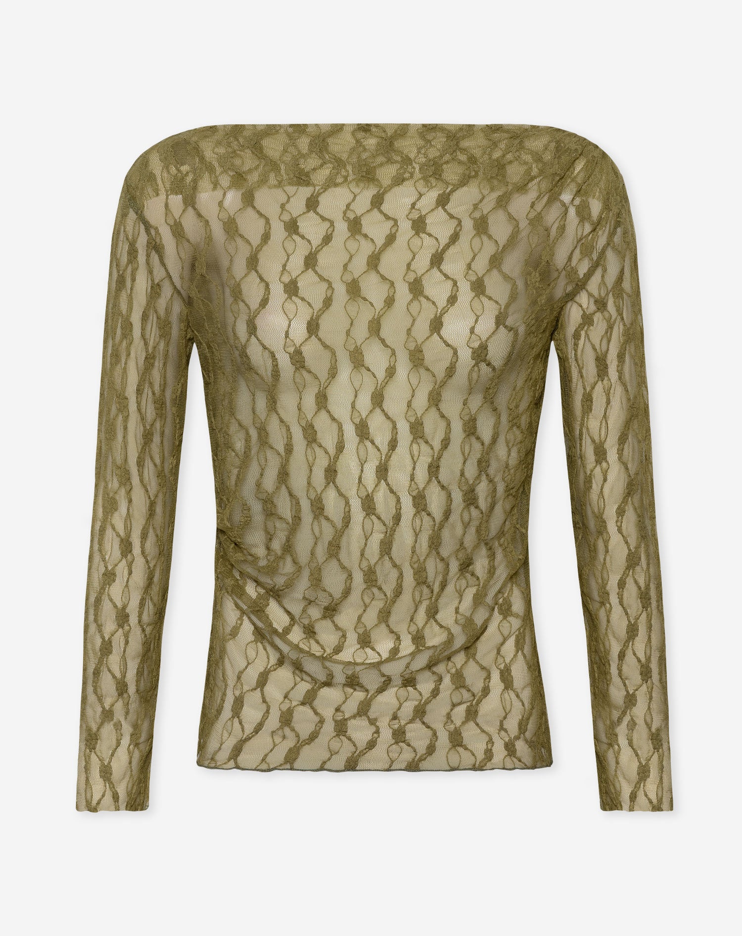 YENTL LACE TOP OLIVE