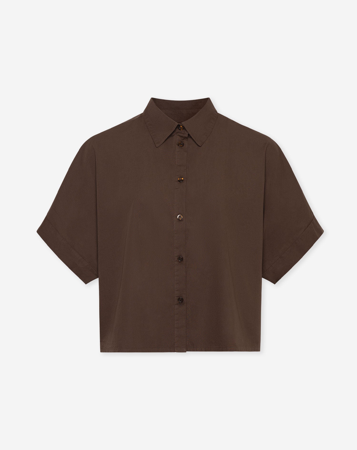 ROSA COTTON BLOUSE BRUIN